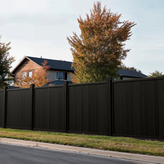 6x6 NC Composite Commercial Vertical Privacy Fence – Built to Last, Weather-Resistant, Low Maintenance