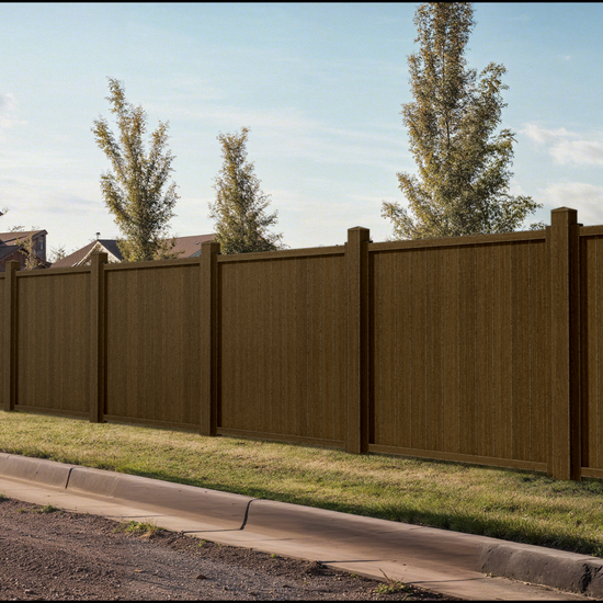 6x6 NC Composite Commercial Vertical Privacy Fence – Built to Last, Weather-Resistant, Low Maintenance