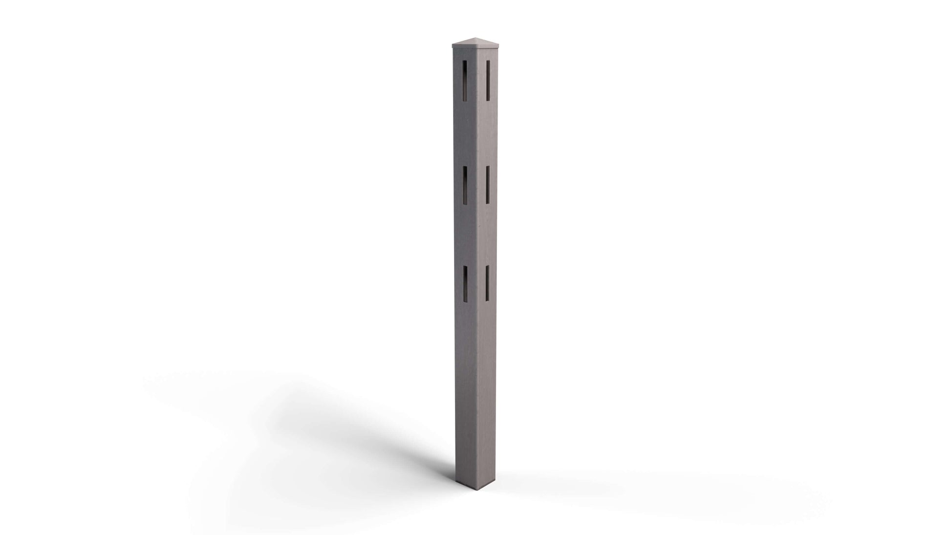 5x5 Composite Corner Post with Post Cap – For Traditional Ranch Rail Fencing – Eco-Friendly & Weather-Resistant