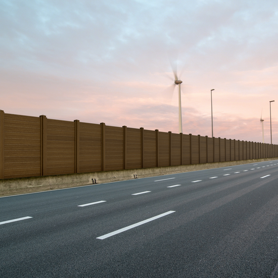 6x8 NC Composite Commercial Horizontal Privacy Fence – Built to Last, Weather-Resistant, Low Maintenance