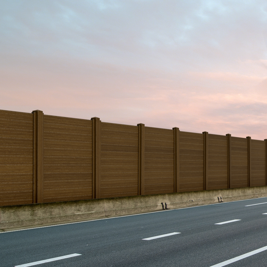 6x6 NC Composite Commercial Horizontal Privacy Fence – Built to Last, Weather-Resistant, Low Maintenance