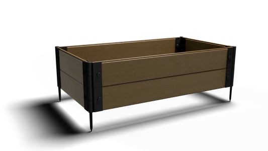 2x4 Composite Gardening Raised Bed – 12 in. High – Perfect for Shallow Rooted Plant Growth