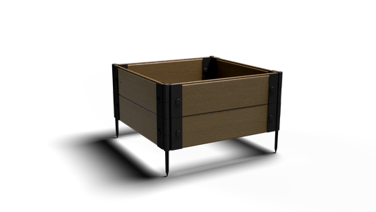 Shallow Rooted Plants – Composite Raised Garden Bed (2 ft. L x 2 ft. W x 12 in. H) – Low Maintenance & Eco-Friendly