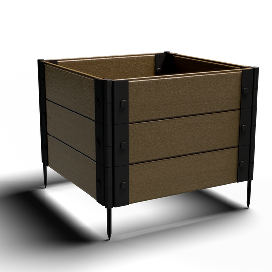 Medium Rooted Plants – Composite Raised Garden Bed (2 ft. L x 2 ft. W x 18 in. H) – Low Maintenance & Eco-Friendly