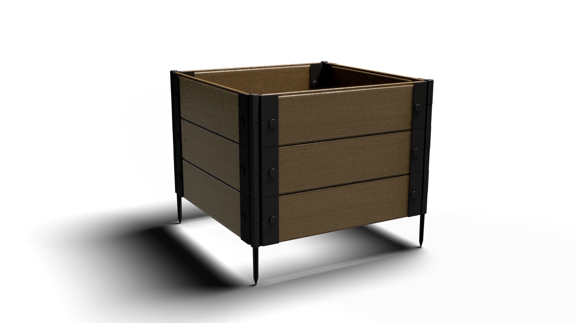Medium Rooted Plants – Composite Raised Garden Bed (2 ft. L x 2 ft. W x 18 in. H) – Low Maintenance & Eco-Friendly