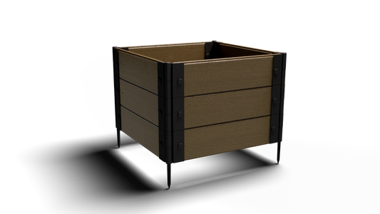 Medium Rooted Plants – Composite Raised Garden Bed (2 ft. L x 2 ft. W x 18 in. H) – Low Maintenance & Eco-Friendly
