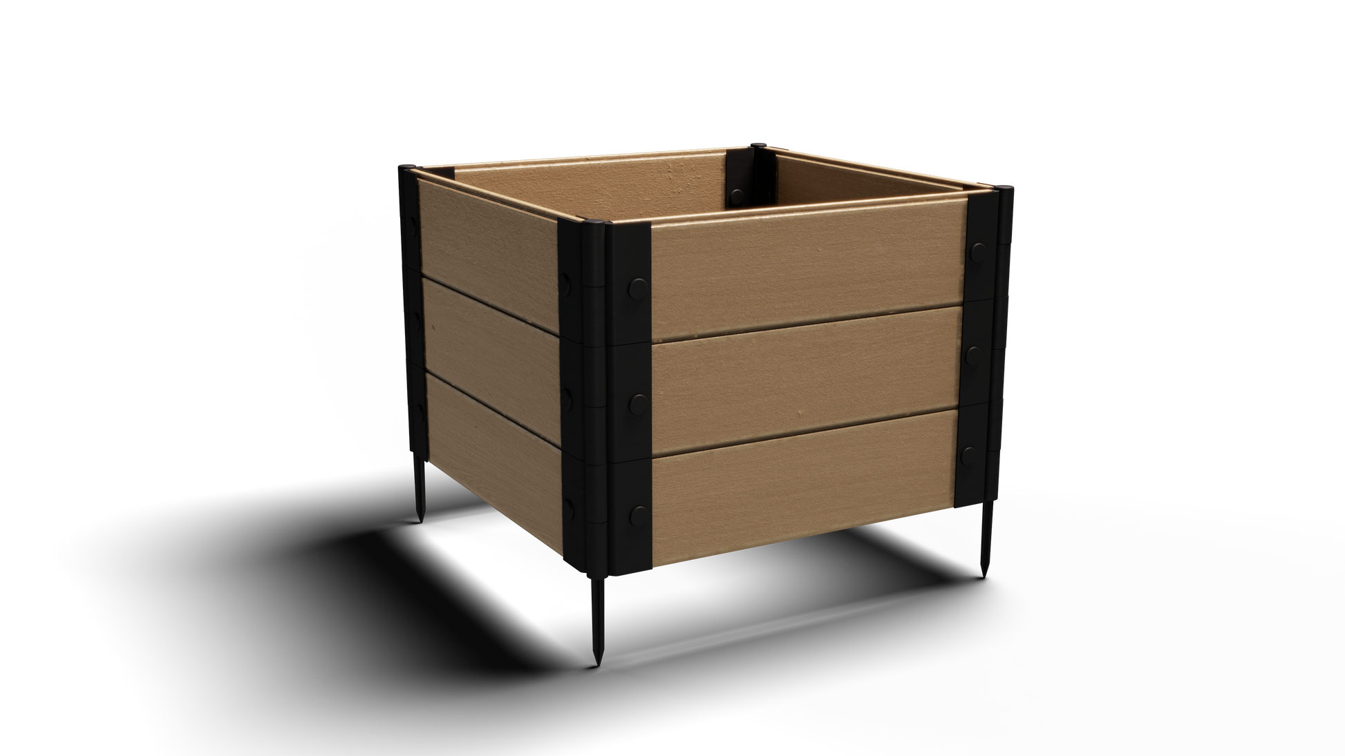 Medium Rooted Plants – Composite Raised Garden Bed (2 ft. L x 2 ft. W x 18 in. H) – Low Maintenance & Eco-Friendly
