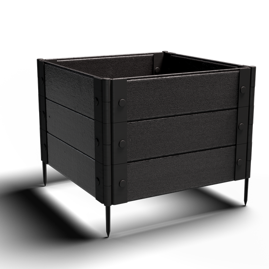Medium Rooted Plants – Composite Raised Garden Bed (2 ft. L x 2 ft. W x 18 in. H) – Low Maintenance & Eco-Friendly