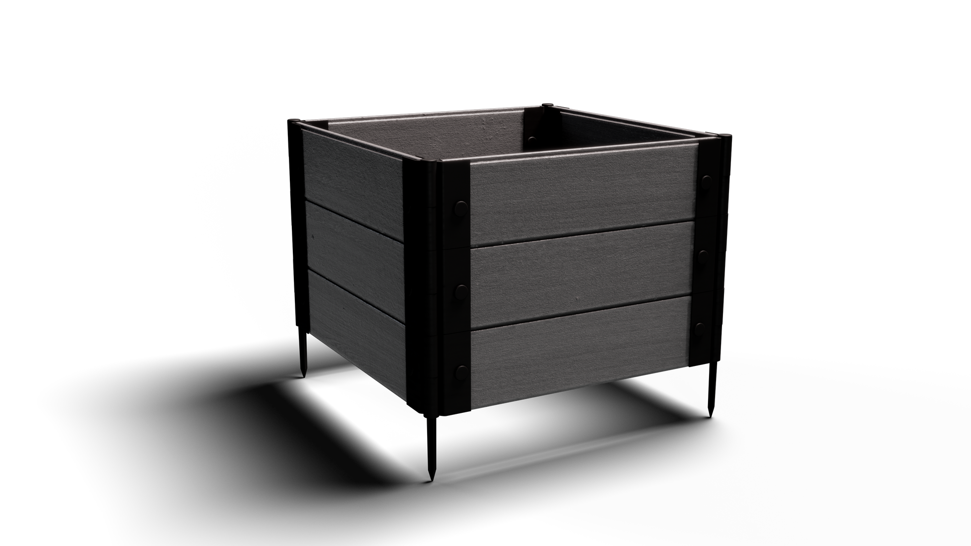 Medium Rooted Plants – Composite Raised Garden Bed (2 ft. L x 2 ft. W x 18 in. H) – Low Maintenance & Eco-Friendly