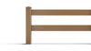 Composite Traditional Two-Board Ranch Rail (3 ft. H x 5.75 ft. W ...