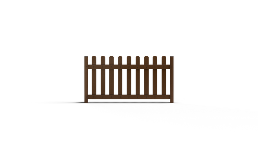 Traditional Picket Perimeter Fence (3.5 ft. H x 6 ft. W)