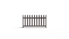 Traditional Picket Perimeter Fence (3.5 ft. H x 6 ft. W)