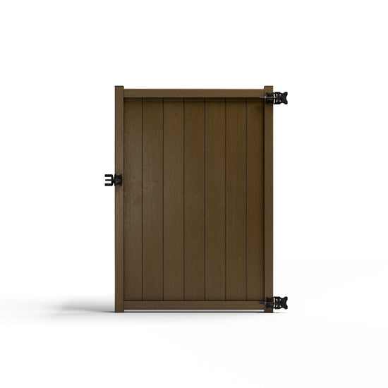 Composite Vertical Privacy Gate – 6 ft. High x 4 ft. Wide – Sustainable, Strong, and Hidden Metal Frame for Extra Durability