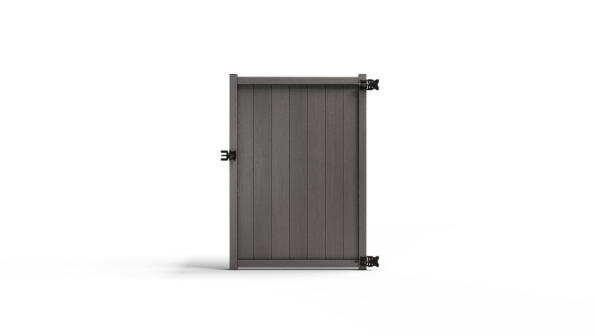 Composite Vertical Privacy Gate – 6 ft. High x 4 ft. Wide – Sustainable, Strong, and Hidden Metal Frame for Extra Durability