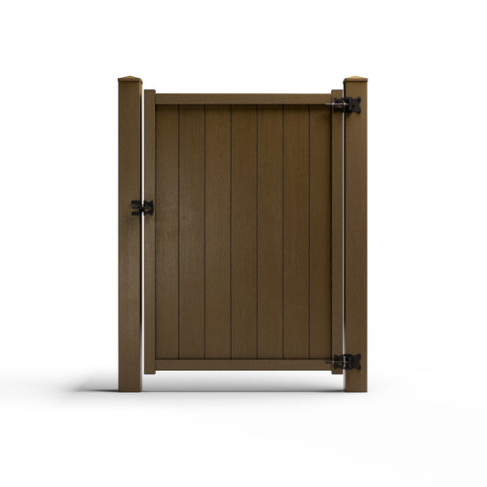 Composite Vertical Privacy Gate – 6 ft. High x 4 ft. Wide – Sustainable, Strong, and Hidden Metal Frame for Extra Durability