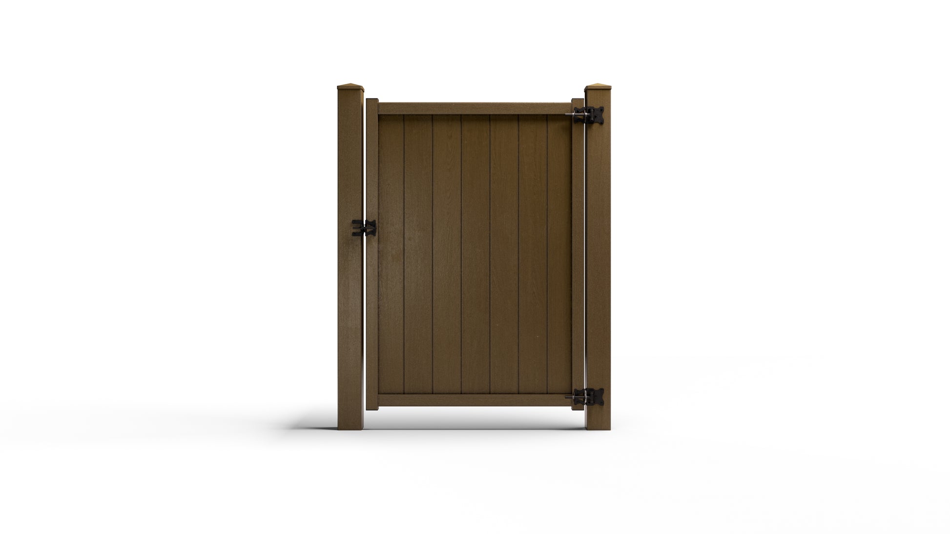 Composite Vertical Privacy Gate – 6 ft. High x 4 ft. Wide – Sustainable, Strong, and Hidden Metal Frame for Extra Durability