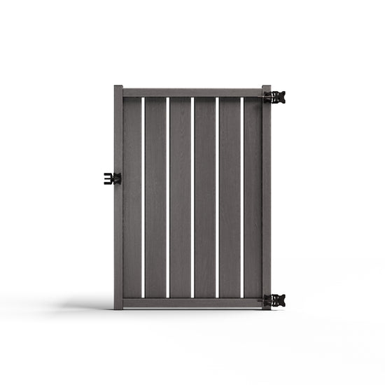 Composite Vertical Semi-Privacy Gate – 6 ft. High x 4 ft. Wide – Sustainable, Strong, and Hidden Metal Frame for Extra Durability