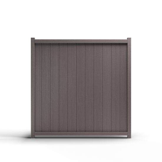 Composite Vertical Fence - 3.5 ft. H x 6 ft. W - Hurricane Wind, Flame Spread and Noise Reduction Rated - Durable, Eco-Friendly, and Low-Maintenance