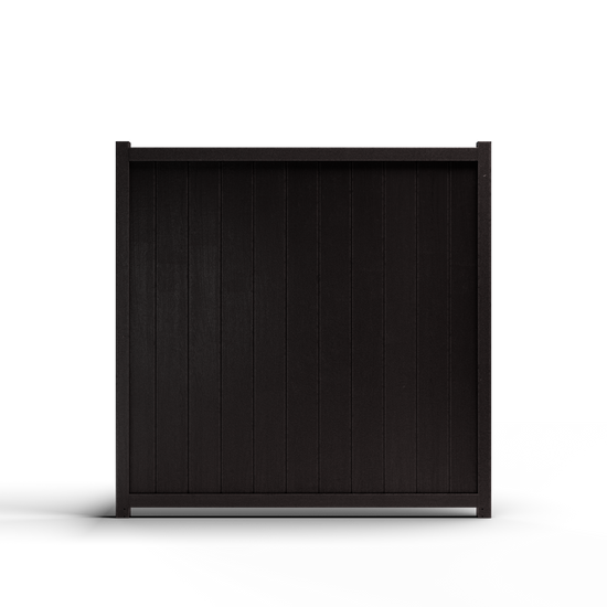 Composite Vertical Fence - 3.5 ft. H x 6 ft. W - Hurricane Wind, Flame Spread and Noise Reduction Rated - Durable, Eco-Friendly, and Low-Maintenance