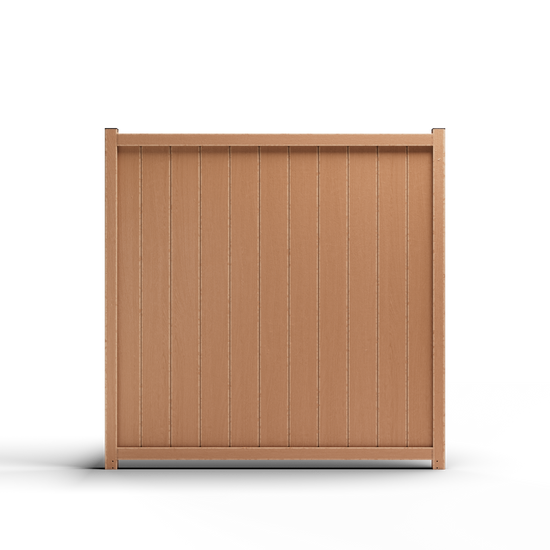 Composite Vertical Fence - 3.5 ft. H x 6 ft. W - Hurricane Wind, Flame Spread and Noise Reduction Rated - Durable, Eco-Friendly, and Low-Maintenance