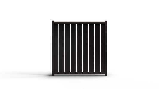 Composite Vertical Fence - 3.5 ft. H x 6 ft. W - Hurricane Wind, Flame Spread and Noise Reduction Rated - Durable, Eco-Friendly, and Low-Maintenance