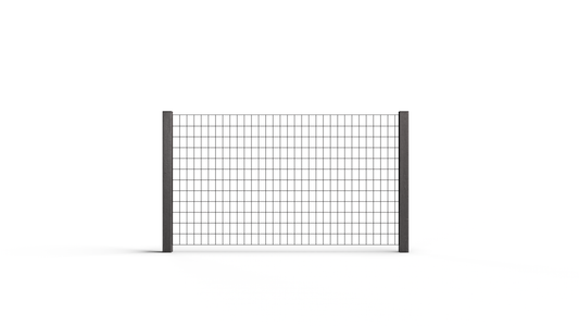 Composite Modern Wire Mesh Perimeter Fence (3.5 ft. H x 6 ft. W)