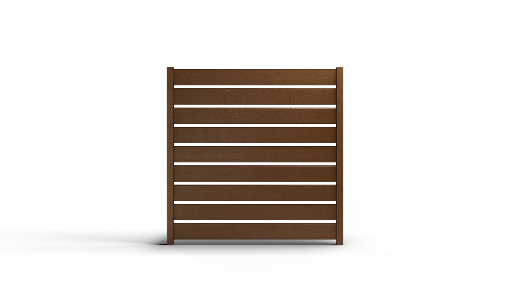 Composite Modern Horizontal Semi-Privacy Full Size Fence - 6 ft H x 6 ft W - Hurricane Wind, Flame Spread, Noise Reduction Rating - Sustainable, Durable, Eco-Friendly, and Low-Maintenance